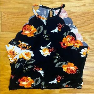 Floral Scalloped Bodysuit | Shein | New